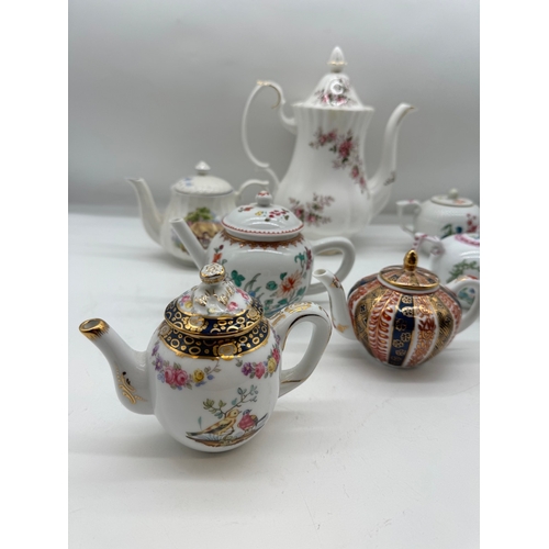 45 - Lot of Eight Collectable Tea Pots