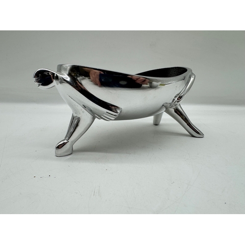 50 - Designer Carrol Boyes Aluminium Footed Bowl