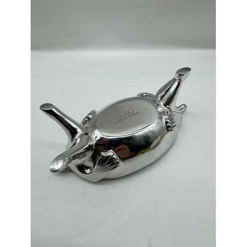 50 - Designer Carrol Boyes Aluminium Footed Bowl