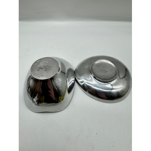 51 - Designer Carrol Boyes Aluminium Bowl + Dish