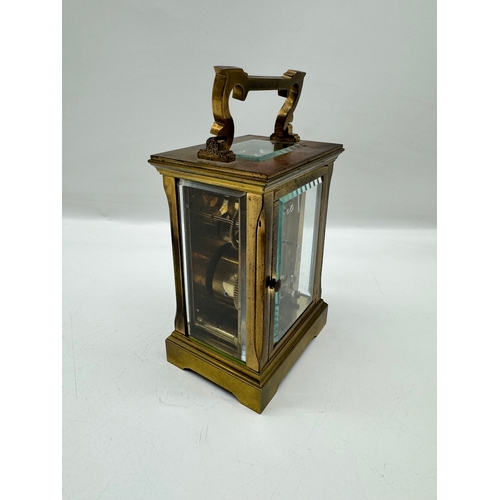 52 - Swiss Gorges Brass carriage clock