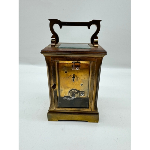 52 - Swiss Gorges Brass carriage clock