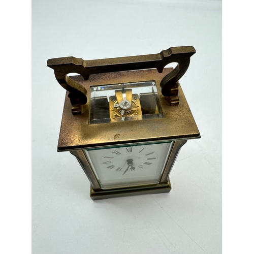 52 - Swiss Gorges Brass carriage clock