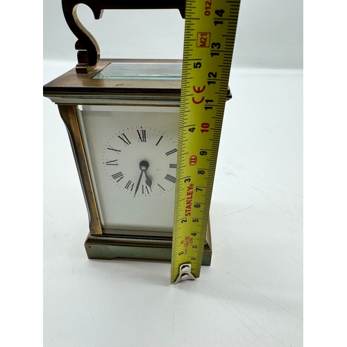 52 - Swiss Gorges Brass carriage clock