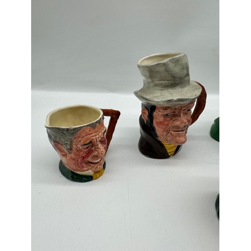 53 - Lot of Five Caricature Jugs