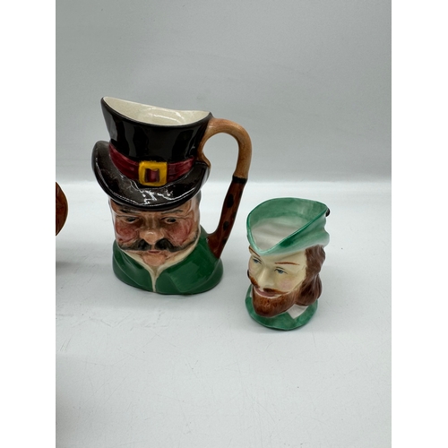 53 - Lot of Five Caricature Jugs