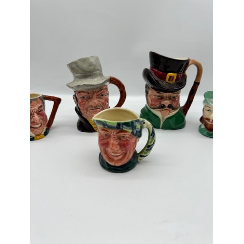 53 - Lot of Five Caricature Jugs