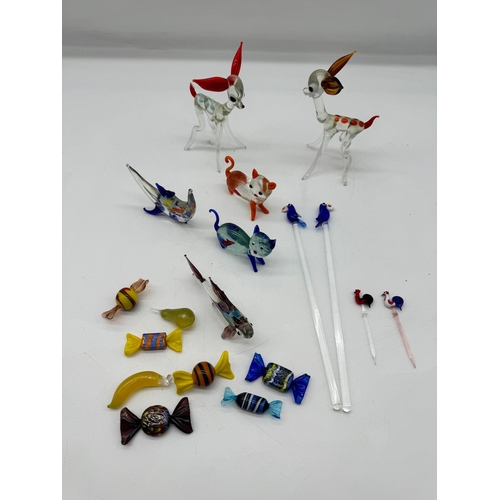 97 - Quantity of Murano glass animals / sweets