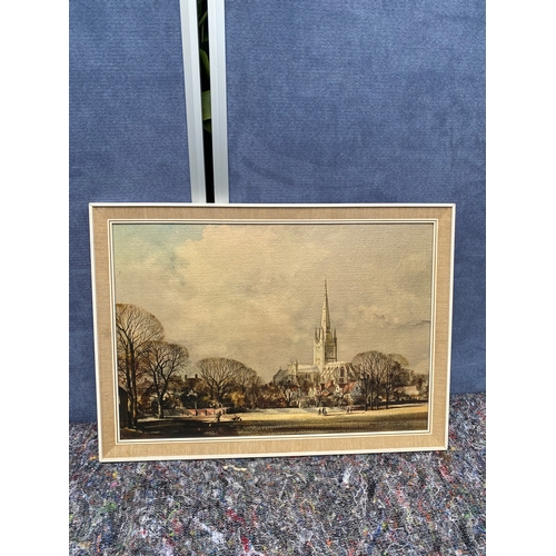 282 - A pair of scenic landscape art pieces. 

Dimensions - 16