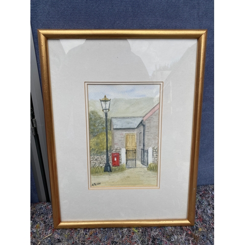 287 - A trio of signed water colours by R.Perry