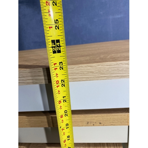 301 - Lovely modern nest of three tables. 

See images for dimensions of largest as reference.