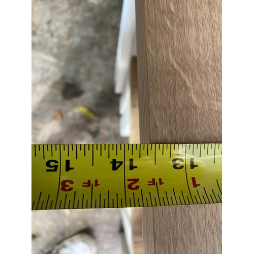 301 - Lovely modern nest of three tables. 

See images for dimensions of largest as reference.