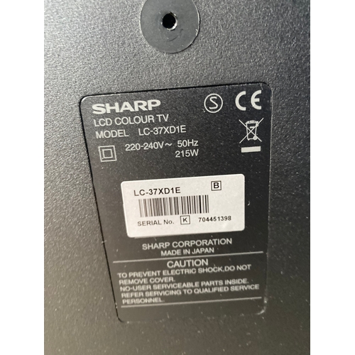 318 - Sharp LC-37XD1E LCD colour TV