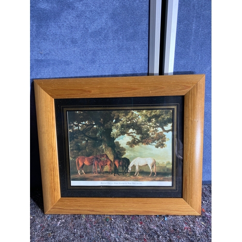 350 - Two Horse related framed prints.