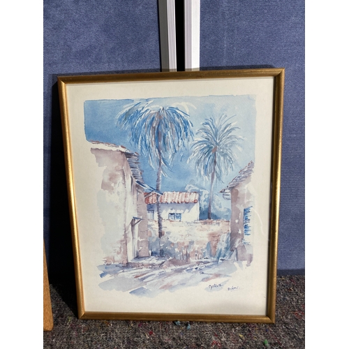 386 - Two naturalistic signed watercolour prints