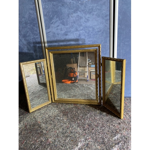 392 - Gilt frame Dressing table mirror.