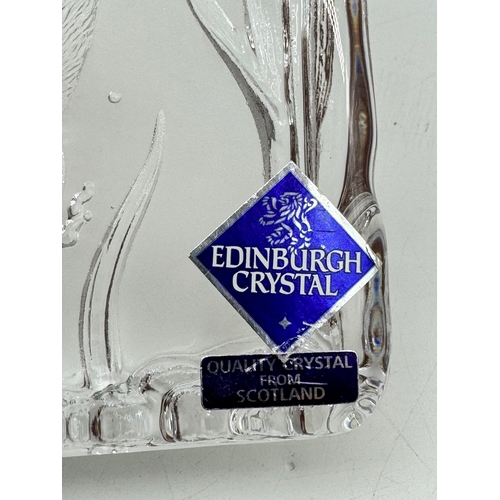 133 - Edinburgh Crystal & Mats Jonasson Glass Etching  Sculptors