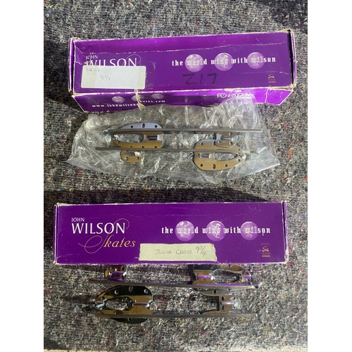 70C - To sets of John Wilson ice skating blades.