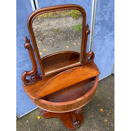 237 - Beautiful Antique mahogany wash stand with mirror. 

Dimensions - 36