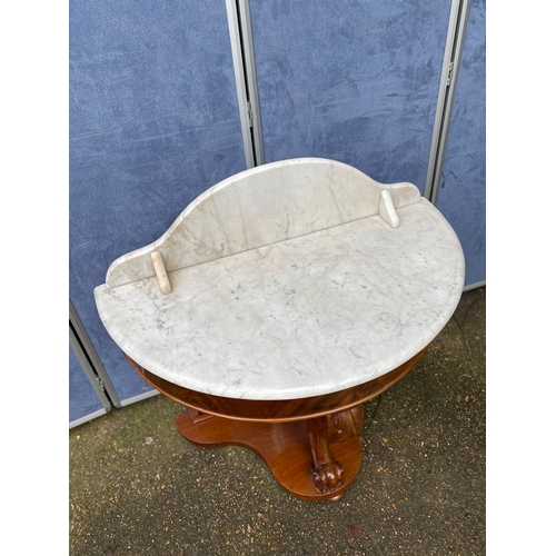 238 - Marble top mahogany wash stand

Dimensions - 36.5