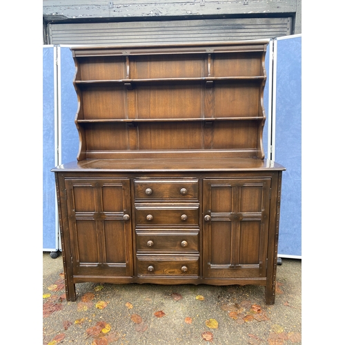 245 - Ercol Welsh dresser unit. 

Please see images for all dimensions.