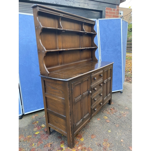 245 - Ercol Welsh dresser unit. 

Please see images for all dimensions.