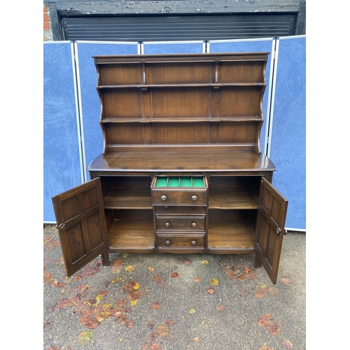 245 - Ercol Welsh dresser unit. 

Please see images for all dimensions.