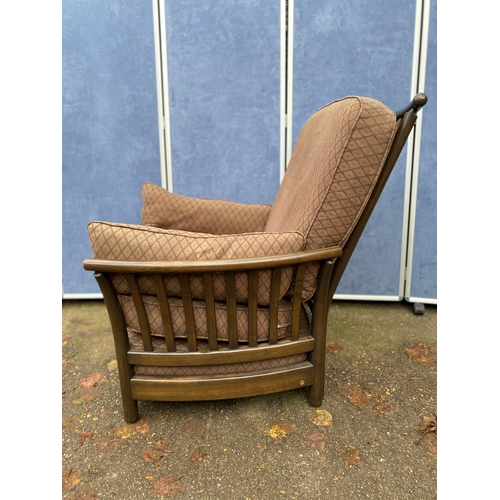 258 - Ercol Armchair and Foot stool. 

Please see images for all dimensions.