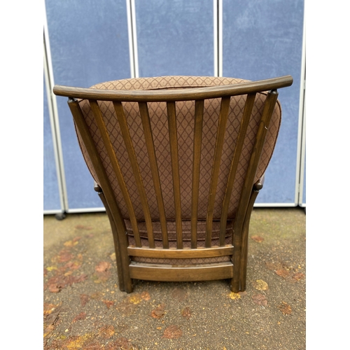 258 - Ercol Armchair and Foot stool. 

Please see images for all dimensions.