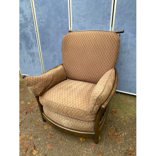 258 - Ercol Armchair and Foot stool. 

Please see images for all dimensions.