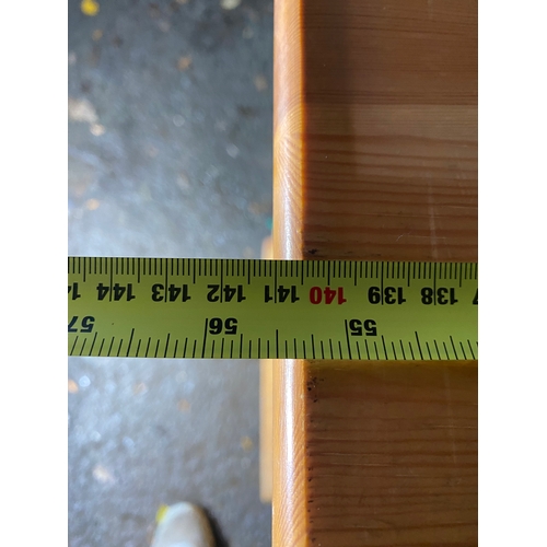 262 - Waxed Pine sideboard/dresser base. 

Dimensions - 55.5
