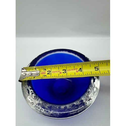 9 - Vintage German Walther glas Cobalt Studio Glass Bowl - 5