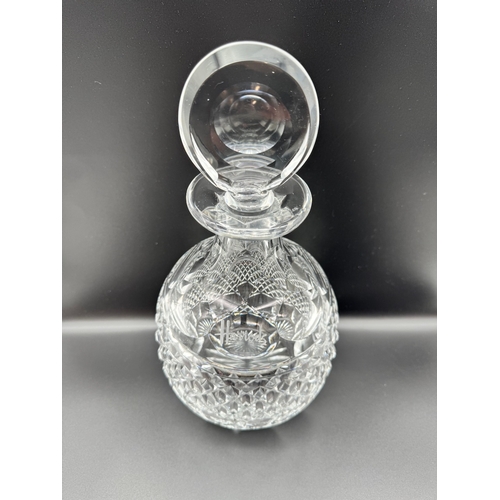 11 - A Fine Large Harrods Round Crystal Decanter by Royal Brierley - 13