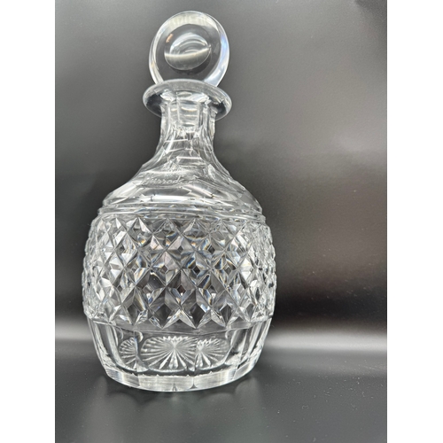 11 - A Fine Large Harrods Round Crystal Decanter by Royal Brierley - 13