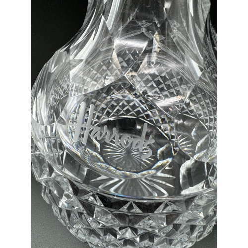 11 - A Fine Large Harrods Round Crystal Decanter by Royal Brierley - 13