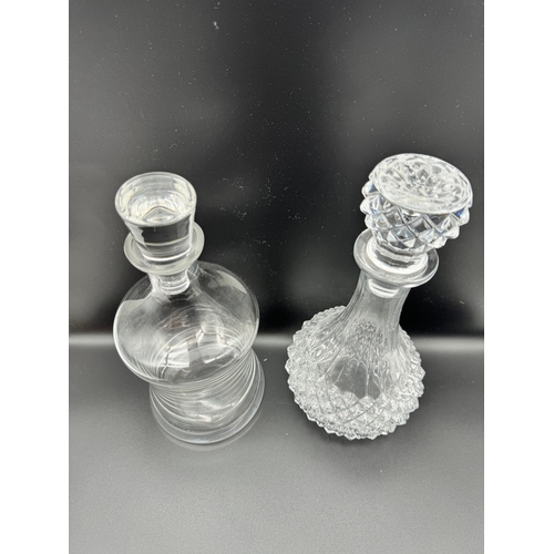 13 - Lot of Five Crystal Decanters