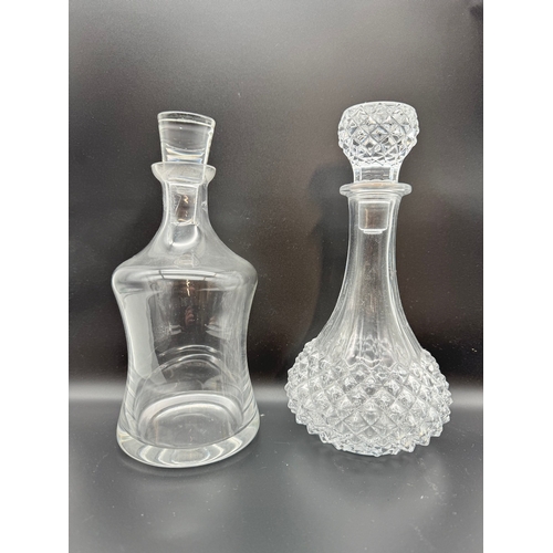 13 - Lot of Five Crystal Decanters