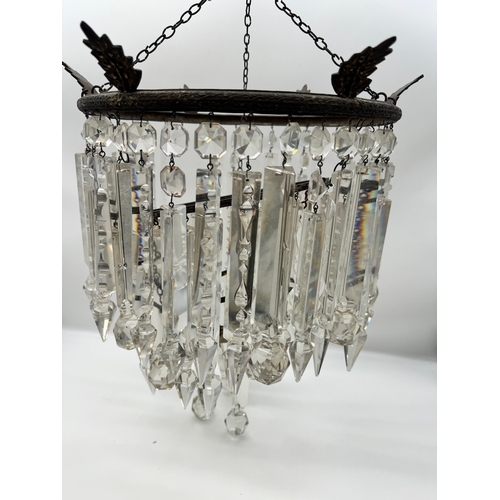 167 - Vintage Crystal Chandlier