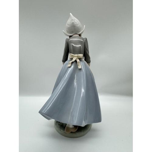 38 - Lladro Dutch Girl Holding Duck Figurine - 10