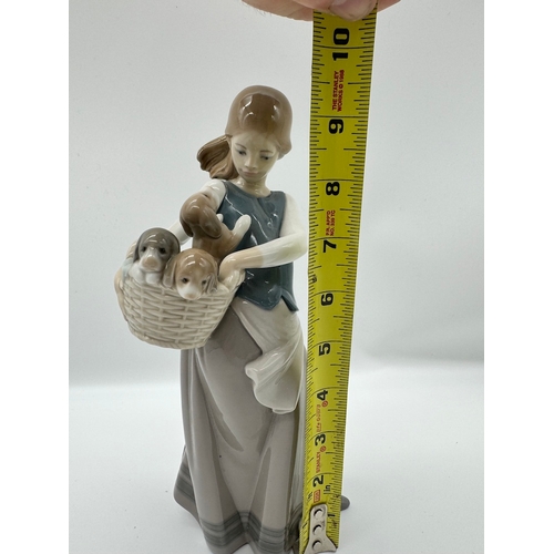 44 - Lladro Little Dogs on Hip Figurine 1311
