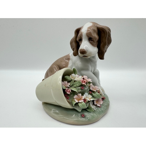 49 - Lladro 'IT WASN’T ME' #7672 Porcelain Figure/ Figurine (Spaniel Puppy dog) + 1 other