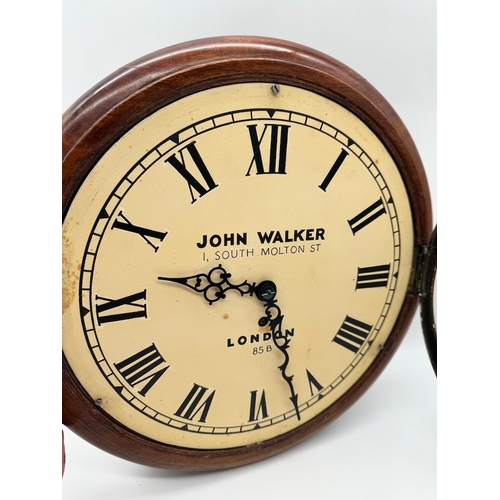 75 - Antique John Walker Railway Clock - 14.5