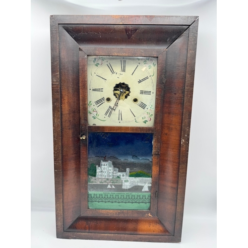 76 - American Thirty Hour Wall Clock  Clock by Jerome & Co