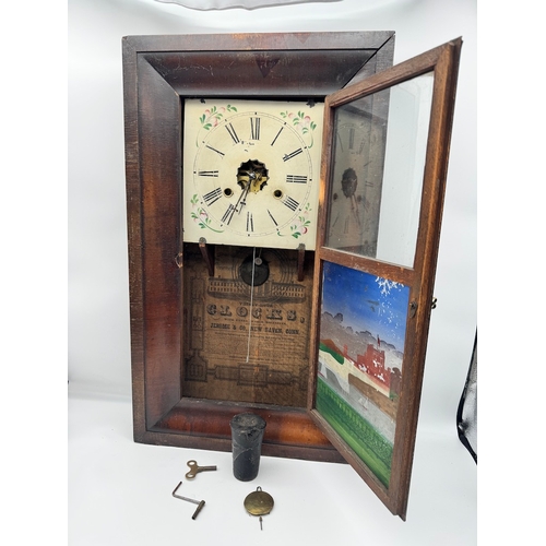 76 - American Thirty Hour Wall Clock  Clock by Jerome & Co