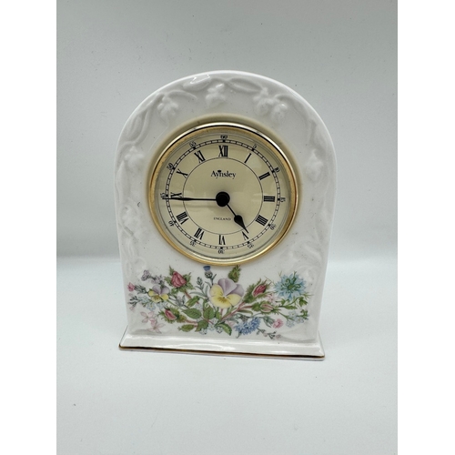 77 - Ceramic Aynsley Mantle Clock