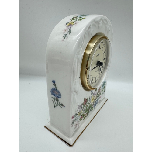 77 - Ceramic Aynsley Mantle Clock