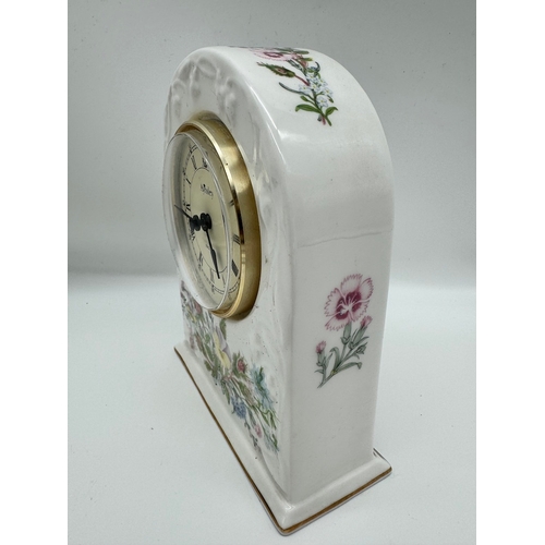 77 - Ceramic Aynsley Mantle Clock