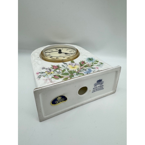 77 - Ceramic Aynsley Mantle Clock