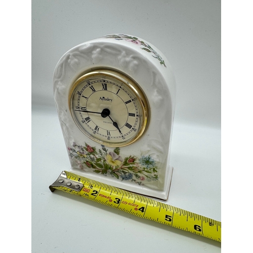 77 - Ceramic Aynsley Mantle Clock