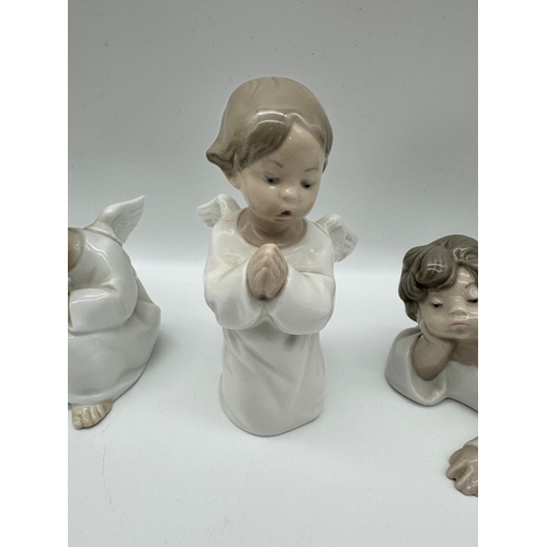 60 - Set of Four Lladro Cherubs / Angels - 4539 / 4538 approx 6